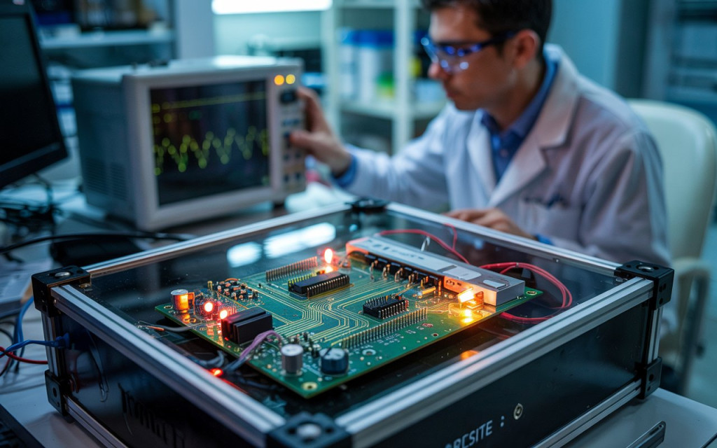 Carte électronique certifiée NF&A2P utilisée dans un système de sécurité